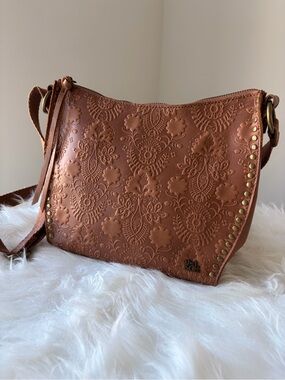 The Sak Saratoga Embossed Leather Crossbody